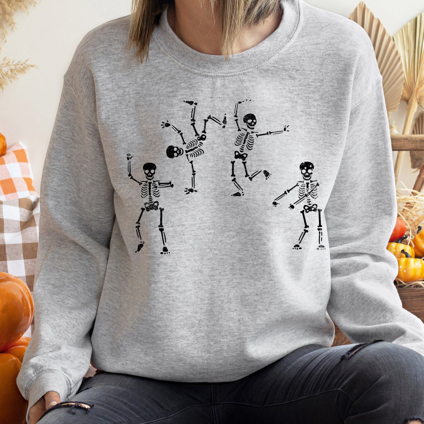 Jumping Skeletons Halloween Sweatshirt