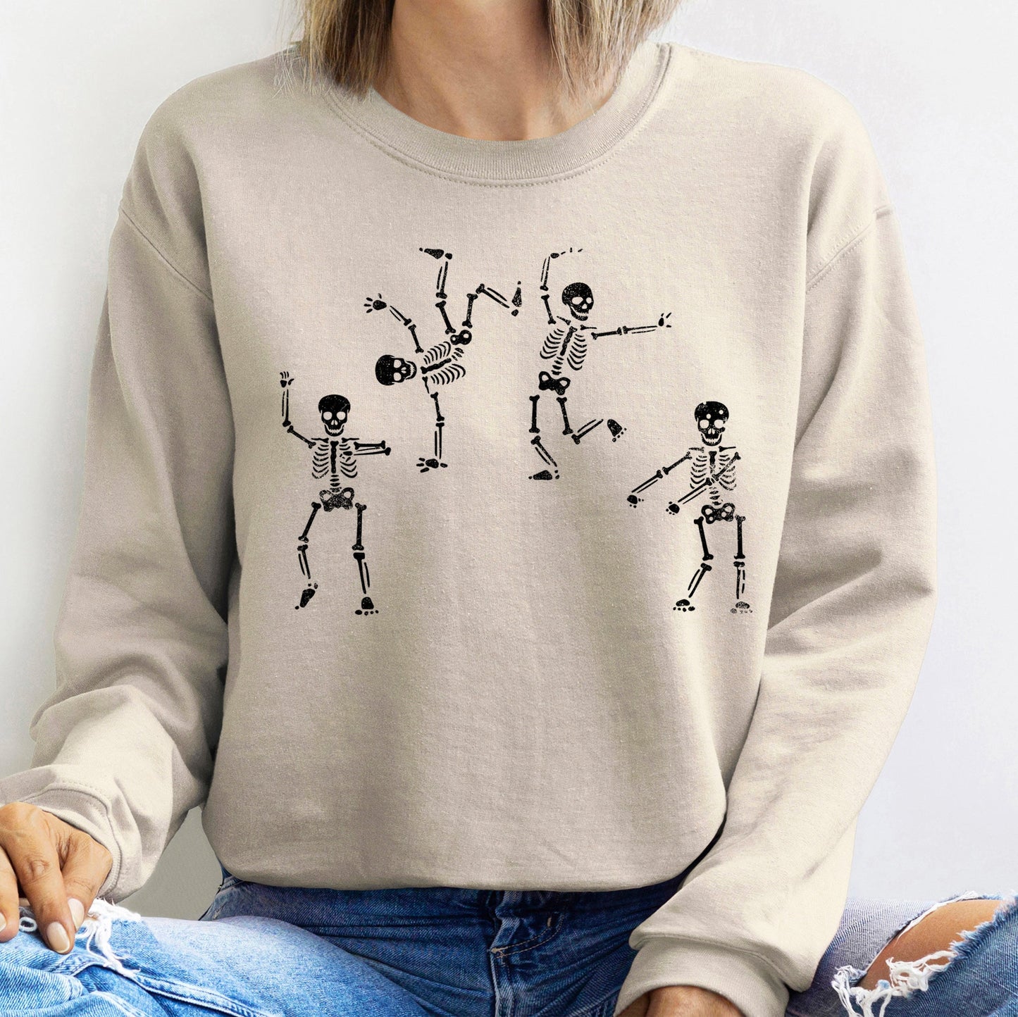Jumping Skeletons Halloween Sweatshirt