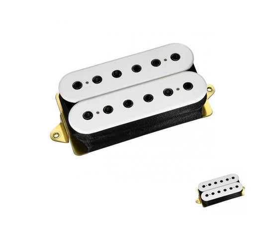 DiMarzio Bridge Humbucker Pickup F-spaced White with black poles DP152 Super 3