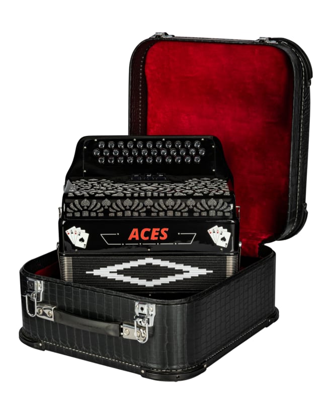 Hohner ACES II 34 Button 3 Switches Diatonic Accordion Key of EAD