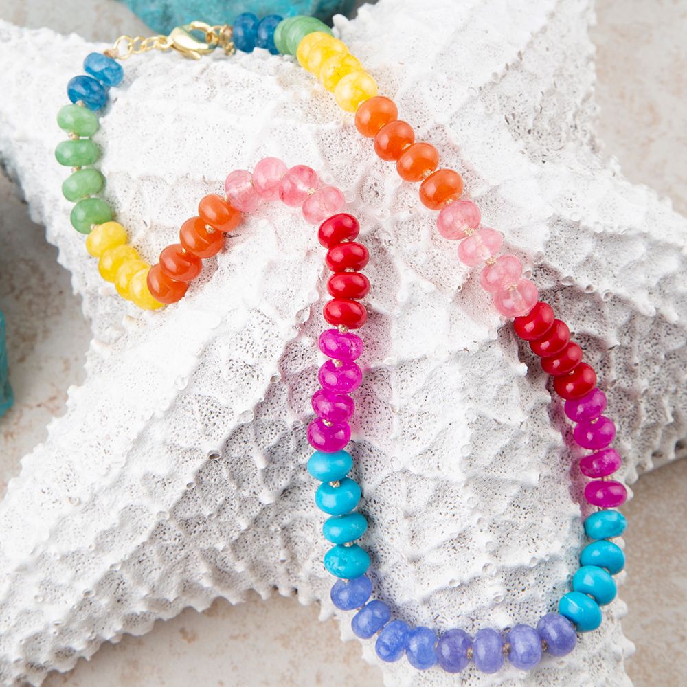 Kaleidoscope Multistone Strand Necklace