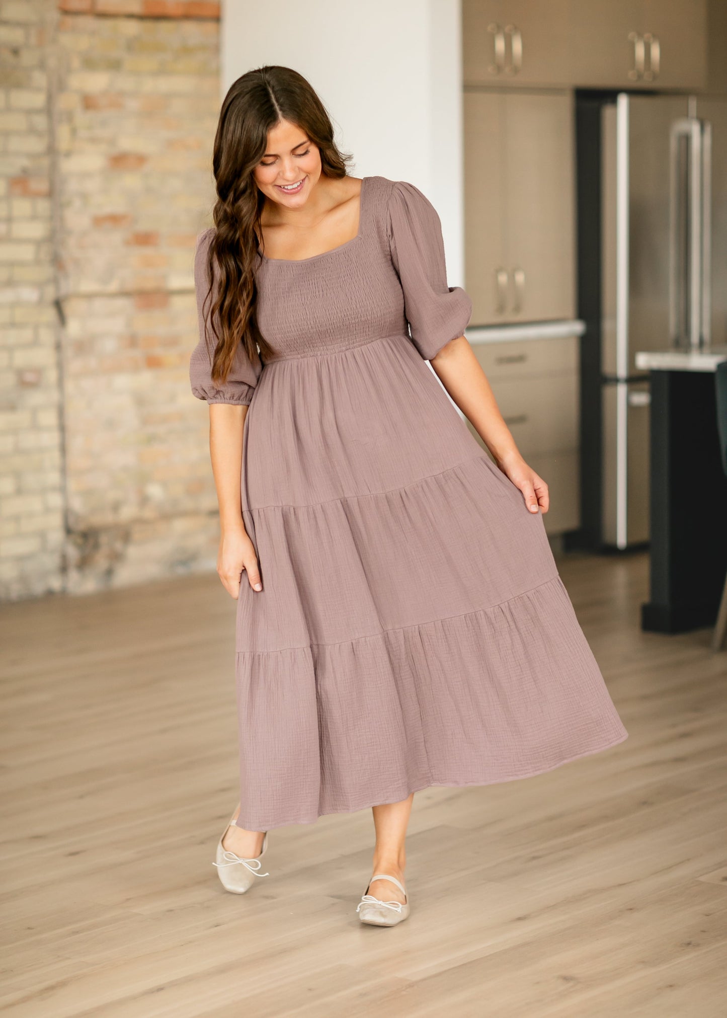 Kayleen Gauze Maxi Dress