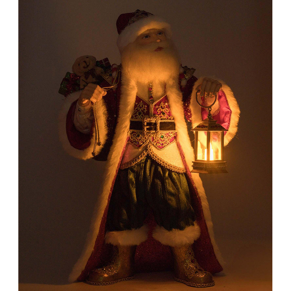 King Christopher Claus with Lantern Tabletop by Katherine's Collection
