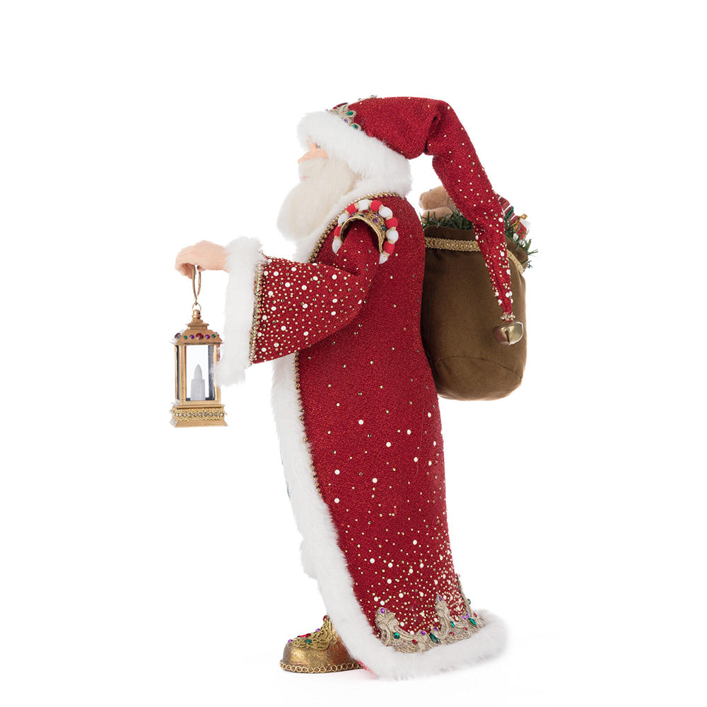 King Christopher Claus with Lantern Tabletop by Katherine's Collection