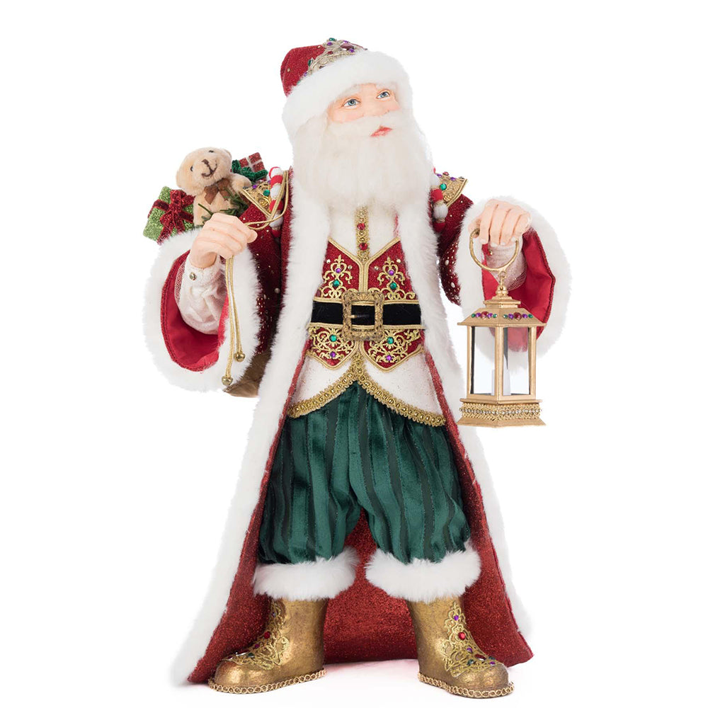 King Christopher Claus with Lantern Tabletop by Katherine's Collection