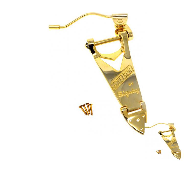Gretsch Branded Bigsby B6 Tailpiece with wire handle-Gold NEW