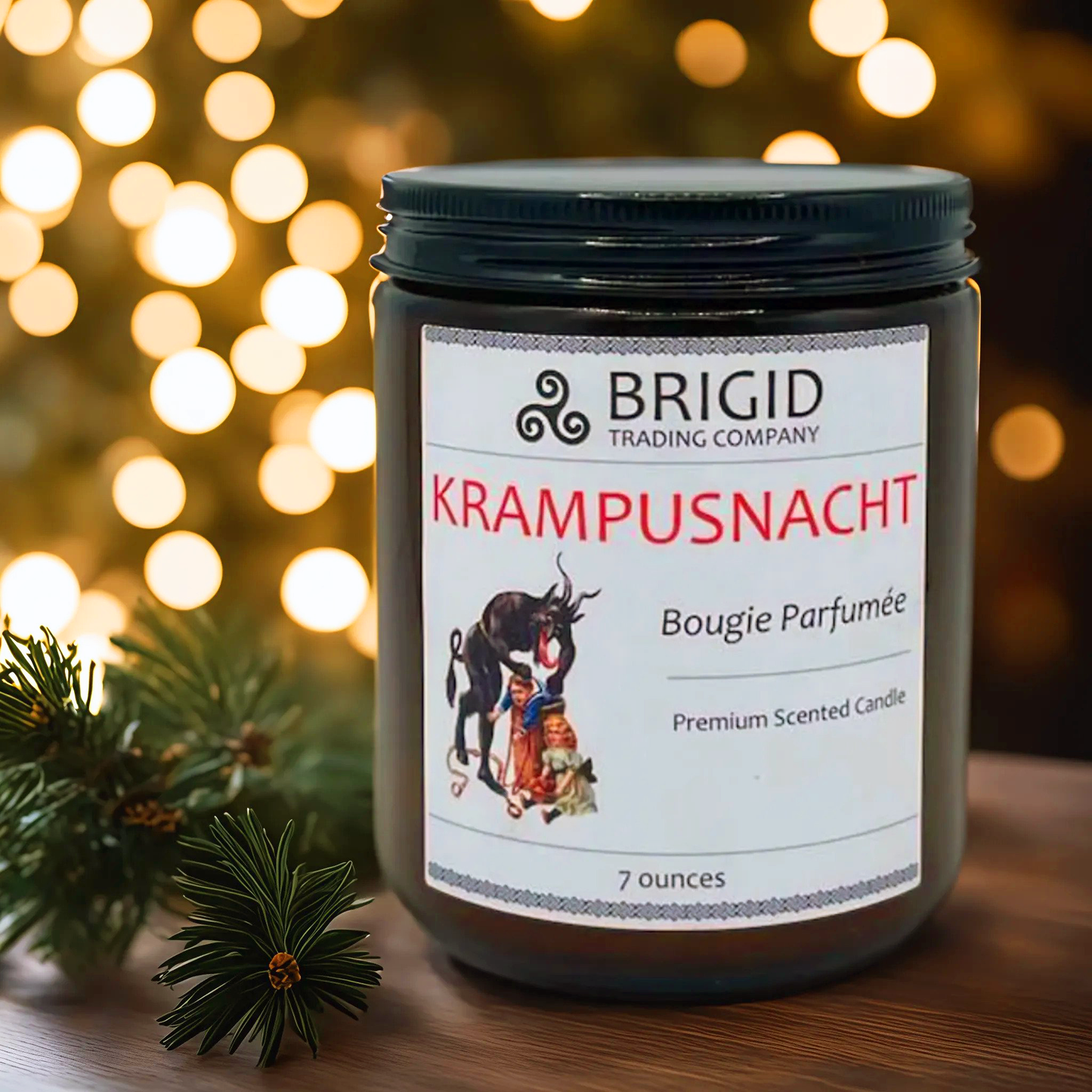 Krampusnacht Merlot Wine Soy Wax Candle Brigid Trading Company