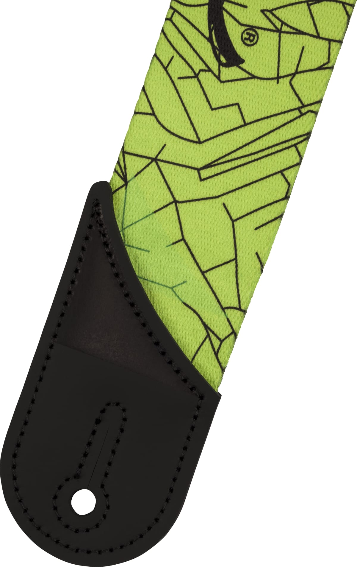 Jackson Cracked Mirror Green Adjustable Guitar Strap Jackson