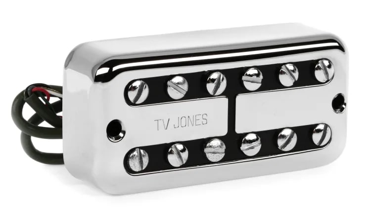 TV Jones Power'Tron Plus Bridge Humbucker Pickup - Chrome - New
