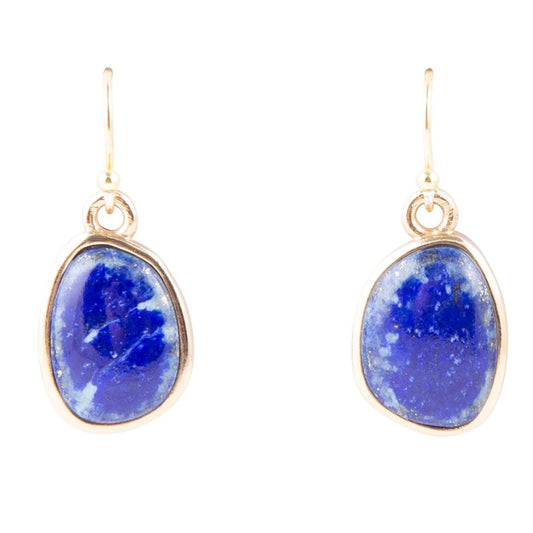 Lapis and Bronze Earrings
