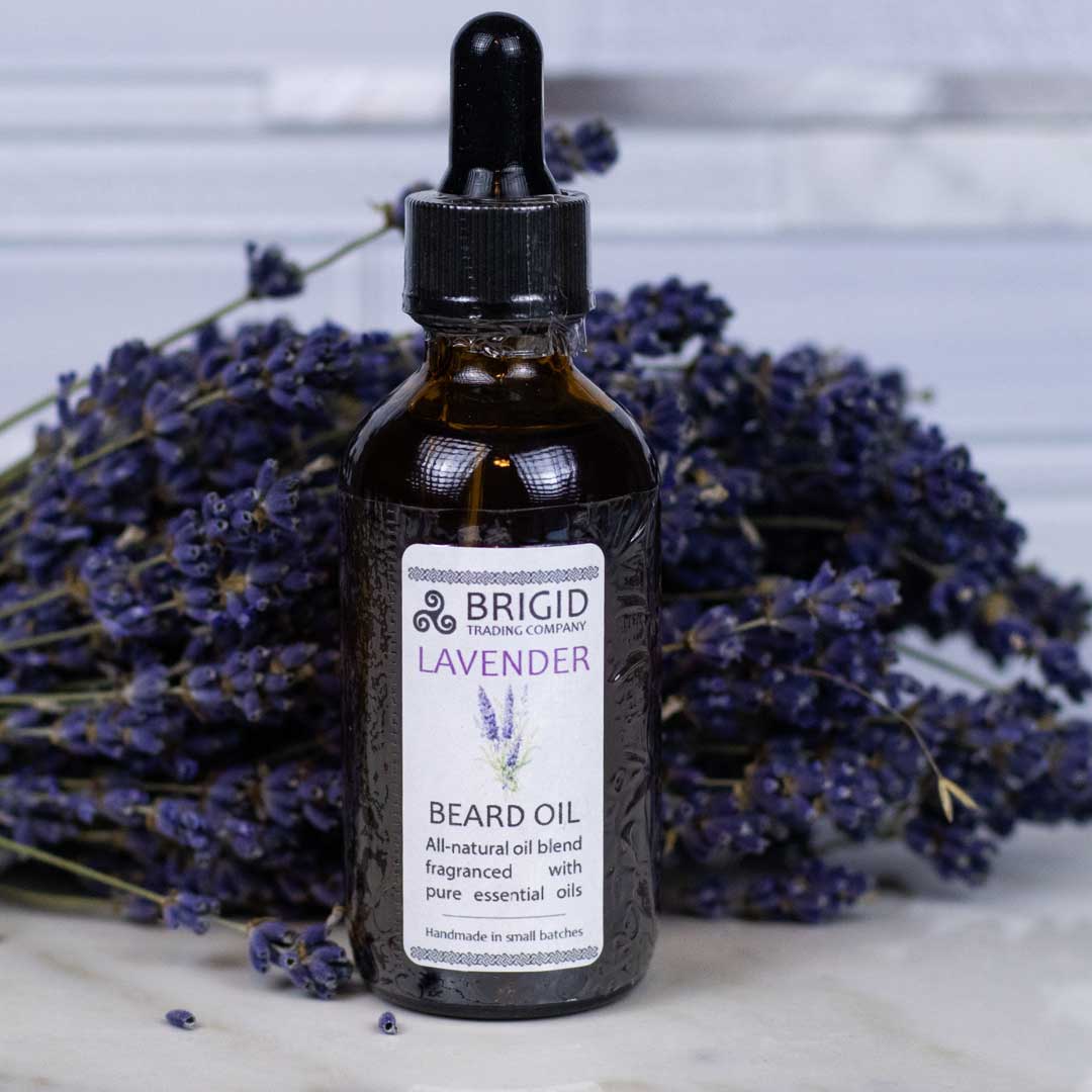 Lavender Natural Beard Oil Soothing Beard Oil Brigid Trading Company