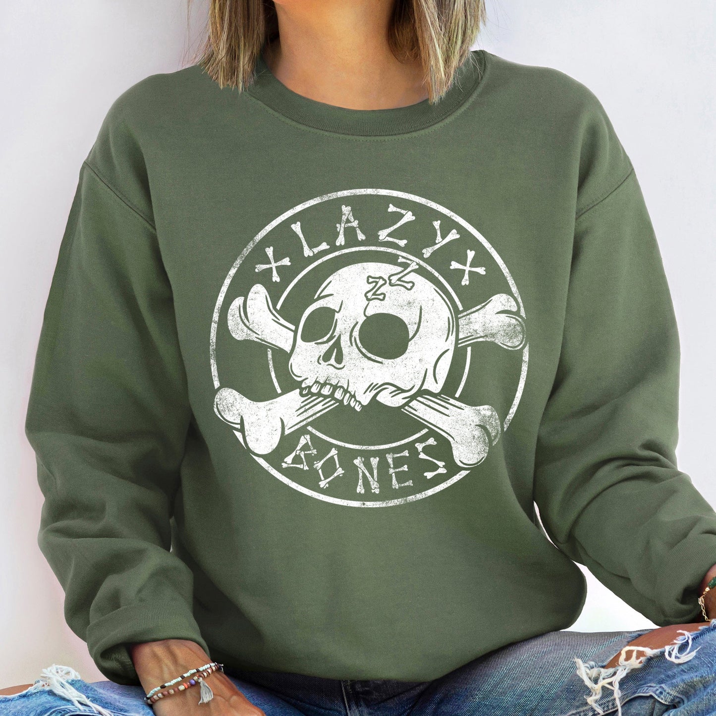 Lazy Bones Halloween Sweatshirt