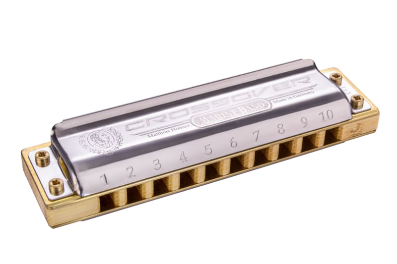 Hohner Marine Band Crossover Harmonica - Key of B Flat-NEW