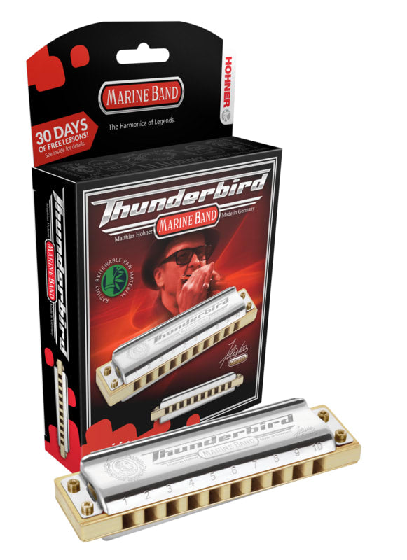 Marine Band Thunderbird Harmonica Key of Double Low F Hohner M2011BXL-LF