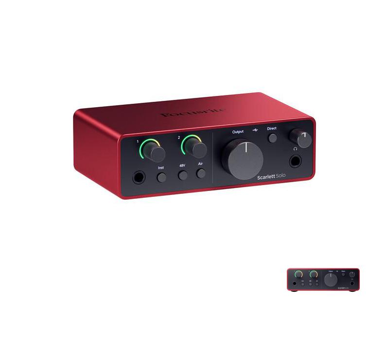 Focusrite Scarlett Solo 4th Gen USB Audio Interface