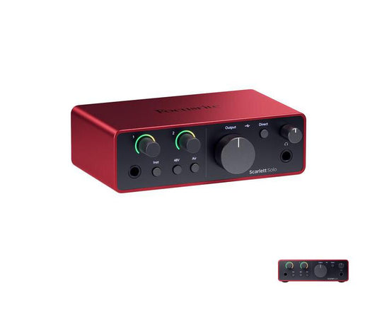 Focusrite Scarlett Solo 4th Gen USB Audio Interface