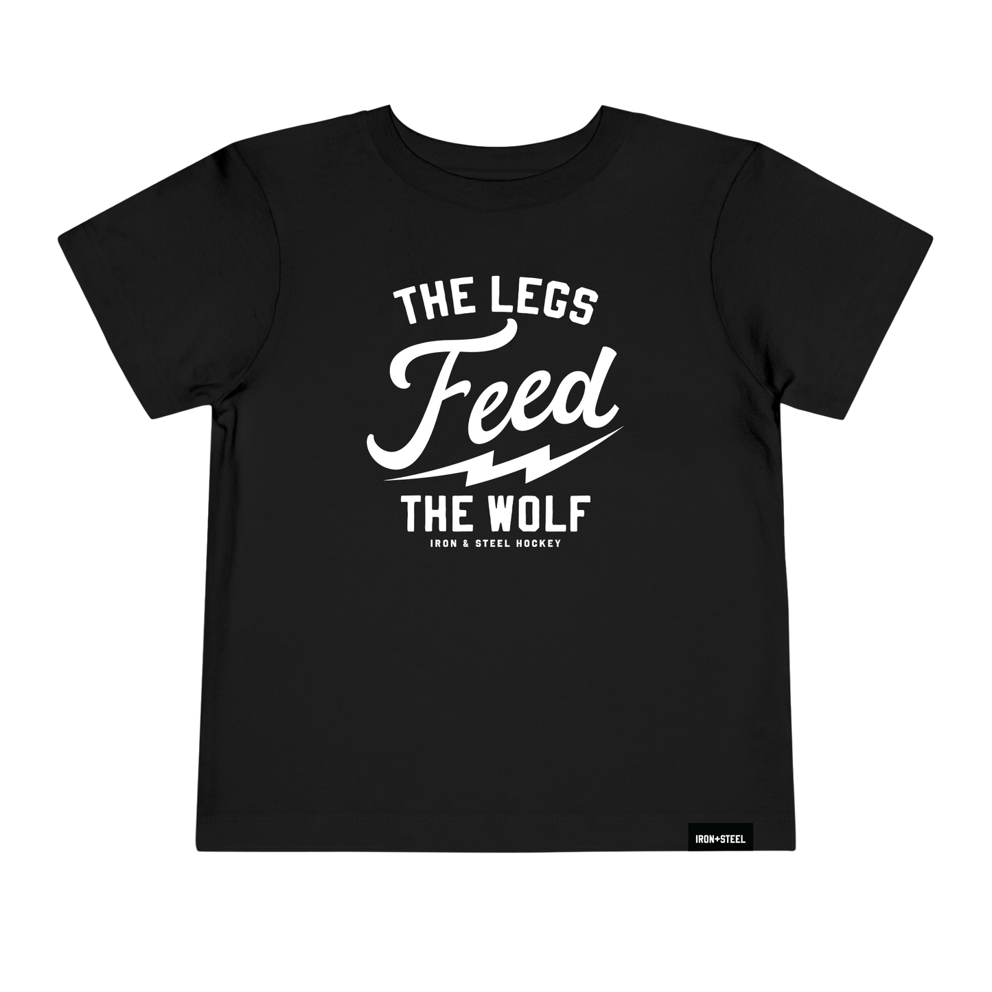 Toddler T-Shirt Hockey Spirit The Legs Feed The Wolf Iron+Steel