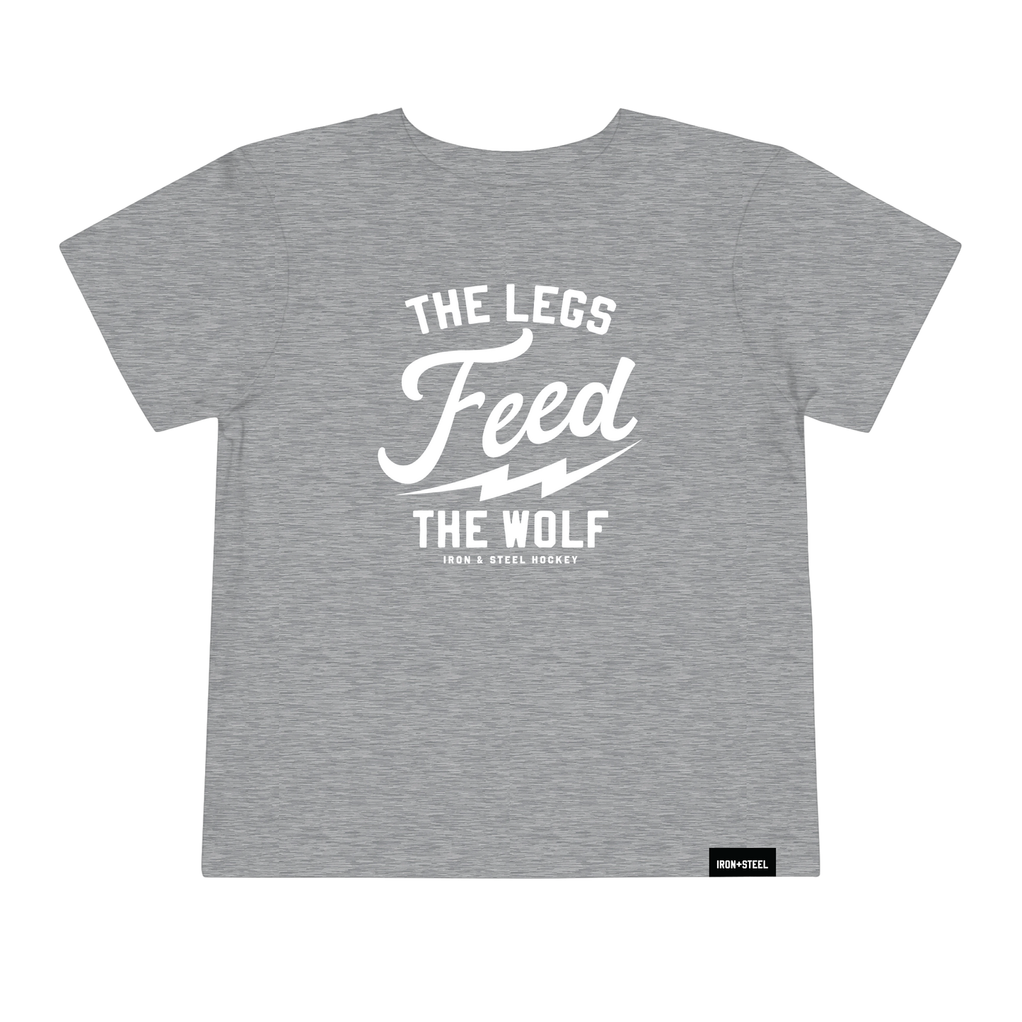 Toddler T-Shirt Hockey Spirit The Legs Feed The Wolf Iron+Steel