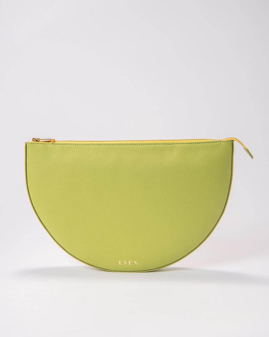 Light Green Clutch LEYZA Leather