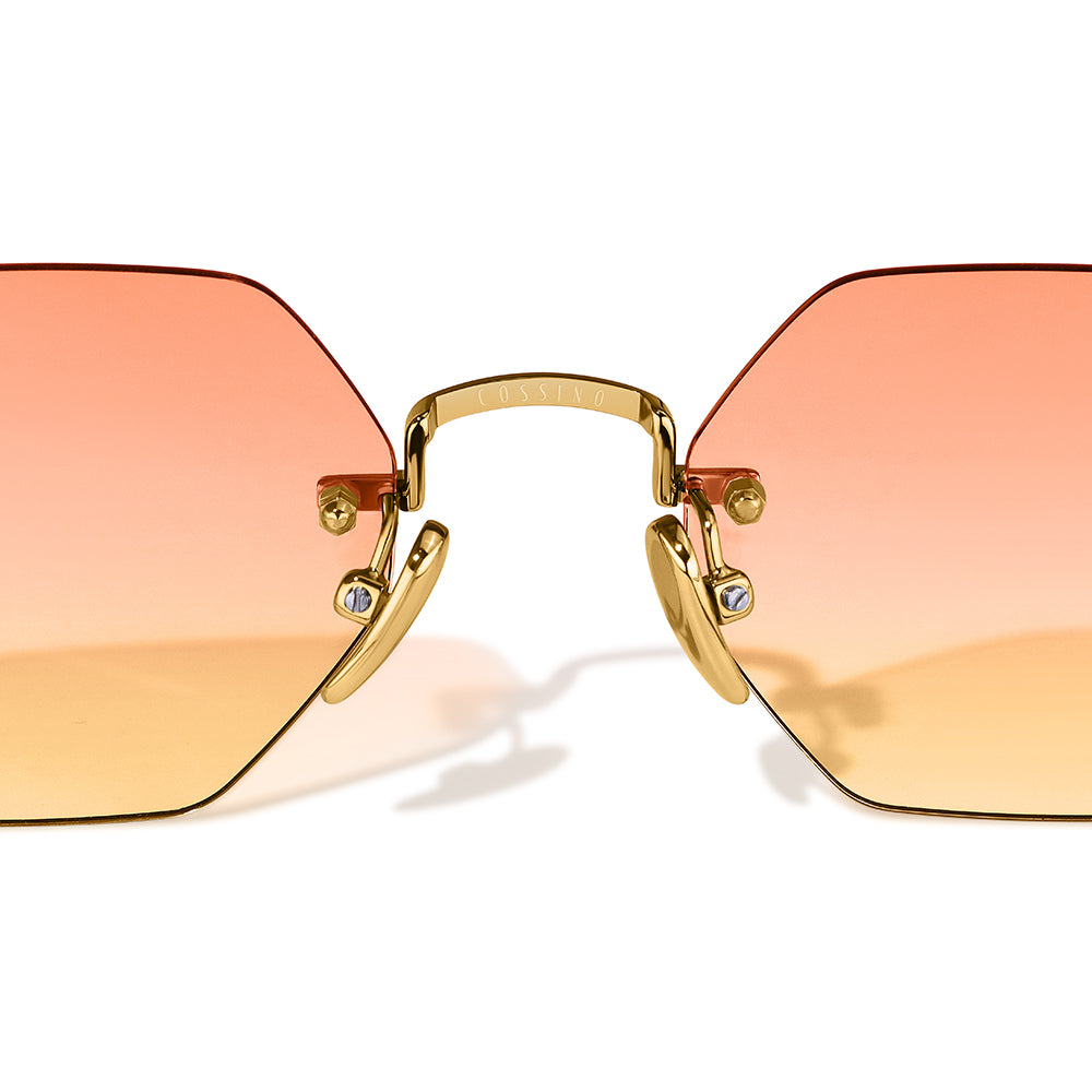 Liam Bruler Hexagon Frameless Sunglasses