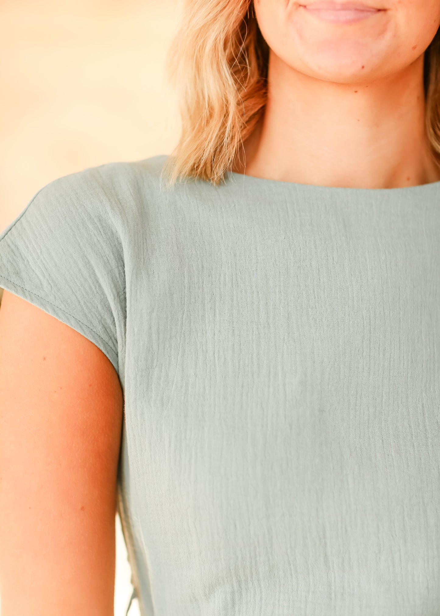 Lily Gauze Belted Midi Dress