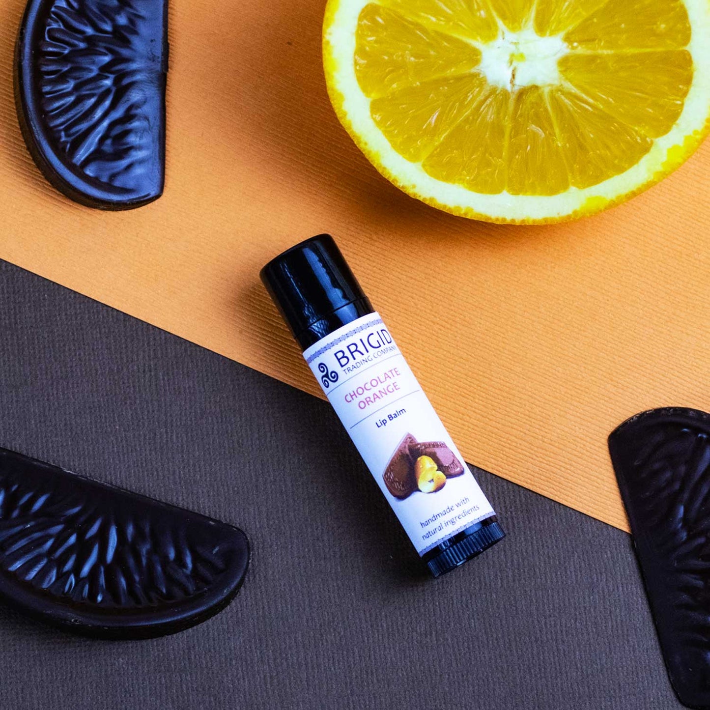 Chocolate Orange Natural Lip Balm Brigid Trading Company