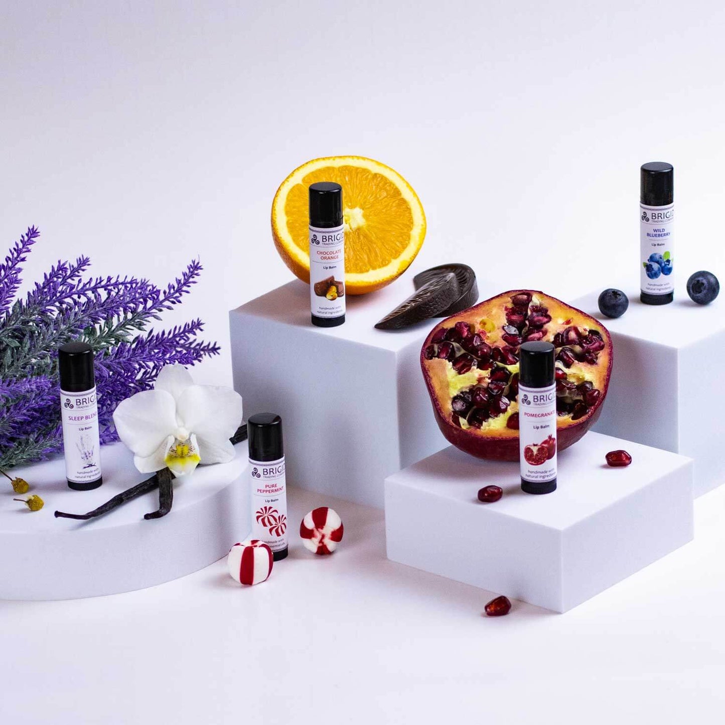 Blueberry Natural Lip Balm with Shea and Mango Butter