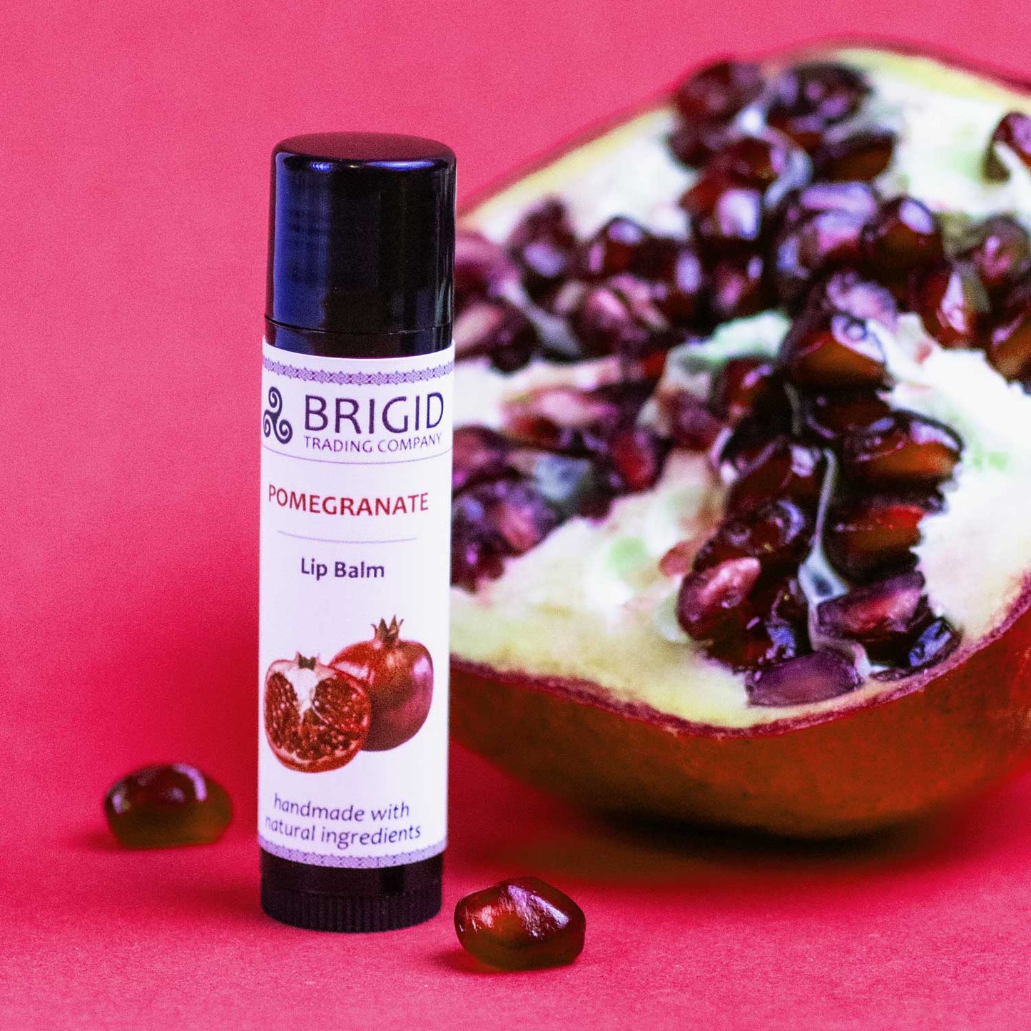 Pomegranate Natural Lip Balm with Shea and Mango Butters