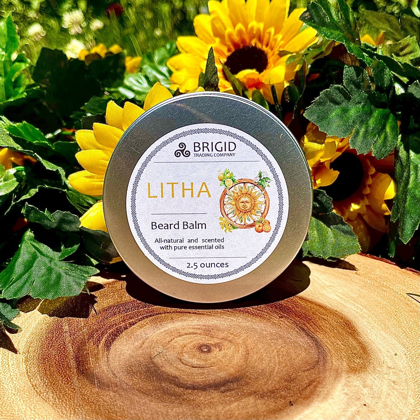 Litha Natural Beard Balm Lemon Sweet Orange Myrtle and Ylang Ylang