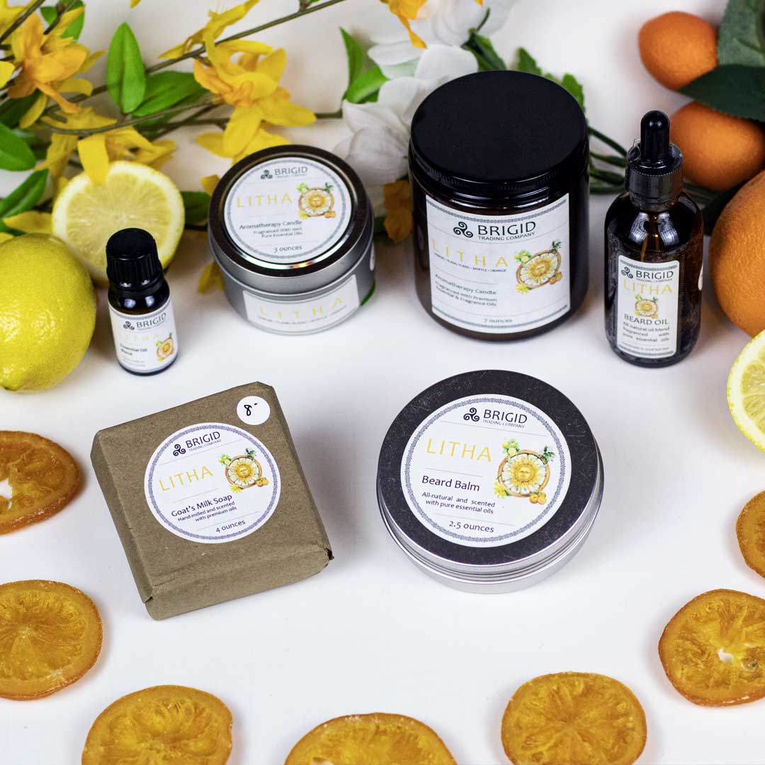 Litha Fragrance Roller Lemon Ylang Ylang Sweet Orange Myrtle