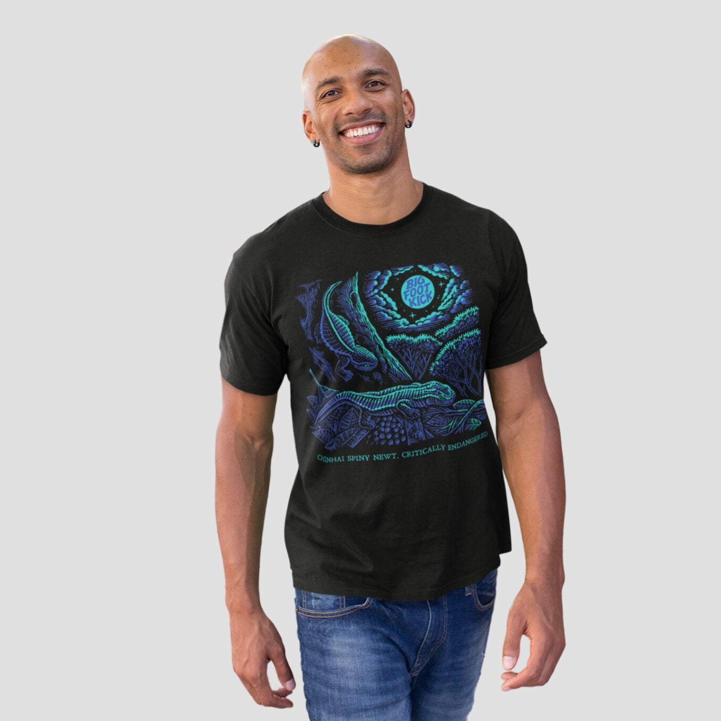 Lost Species Newt 100% Pima Cotton T-Shirt Bigfoot