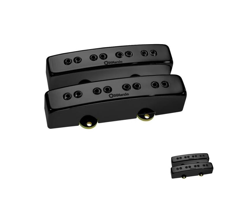 DiMarzio Relentless J Bass Pickup Set Gloss Black Metal