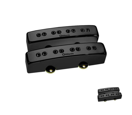 DiMarzio Relentless J Bass Pickup Set Gloss Black Metal