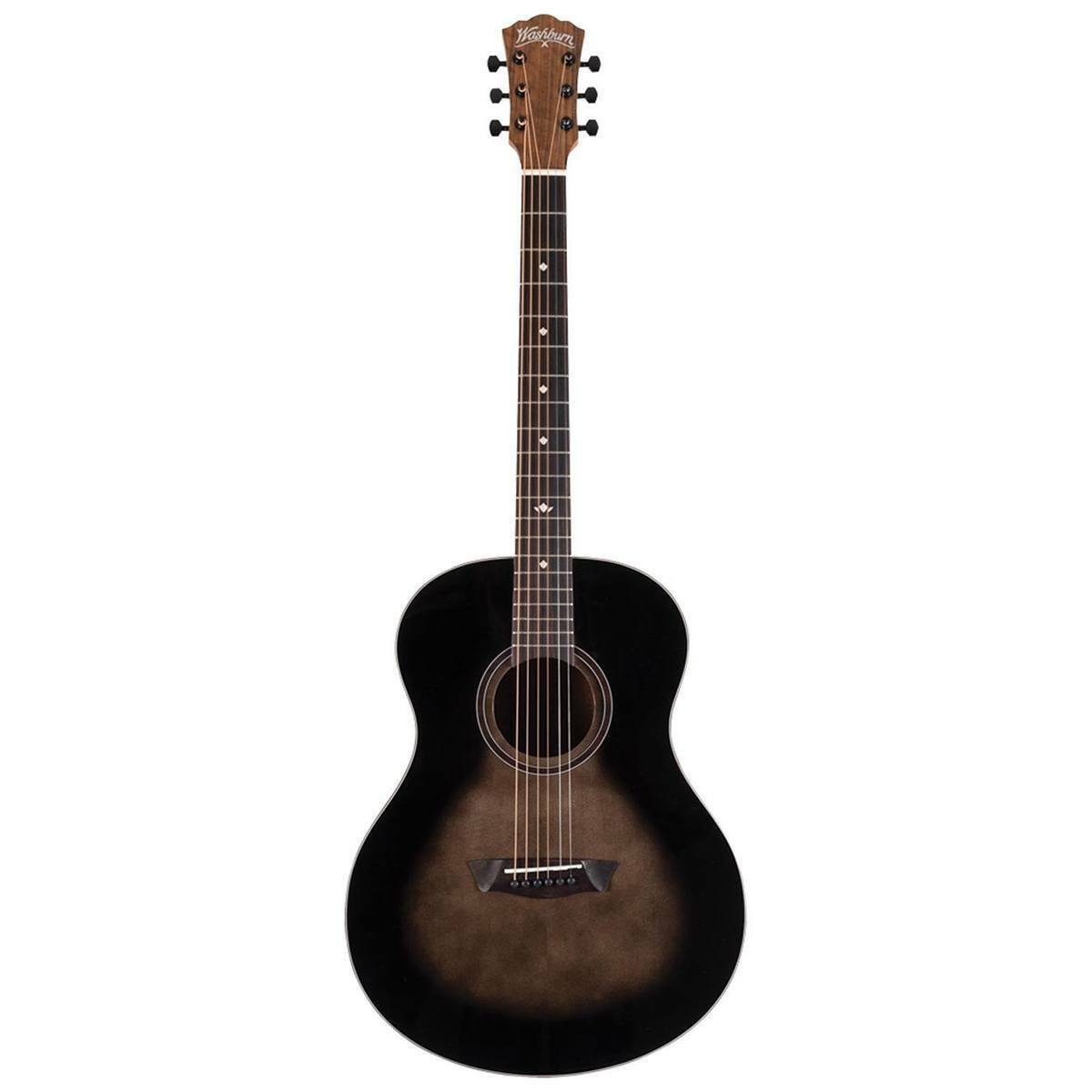 Washburn Charcoal Burst Studio Acoustic Guitar Bella Tono Novo S9