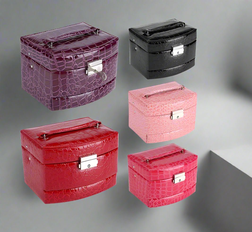 Luxury 3 Layers Tangle Free Jewelry Organizer Jewelry Box