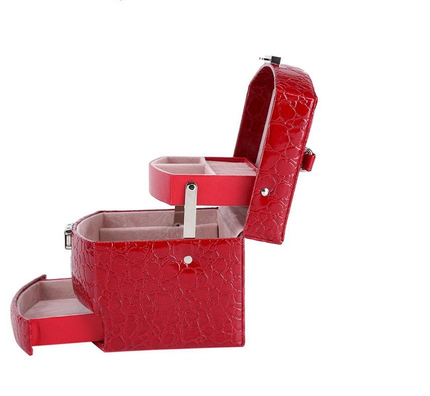 Luxury 3 Layers Tangle Free Jewelry Organizer Jewelry Box