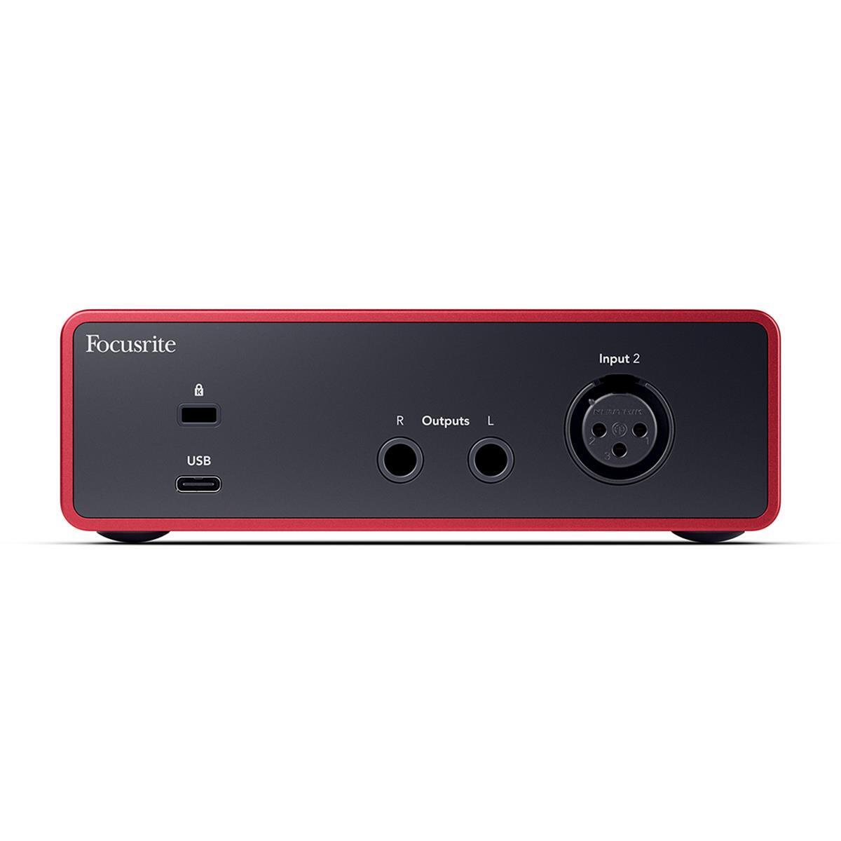 Focusrite Scarlett Solo Studio 4th Gen Ultra-Low Noise USB Interface with Mic, Headphones, Software Suite