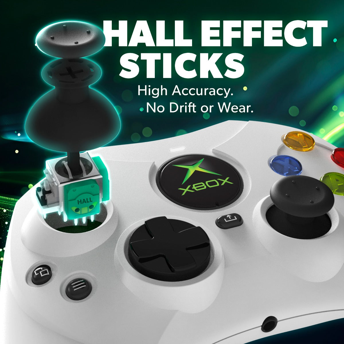 DuchesS Wired XBOX Controller - White