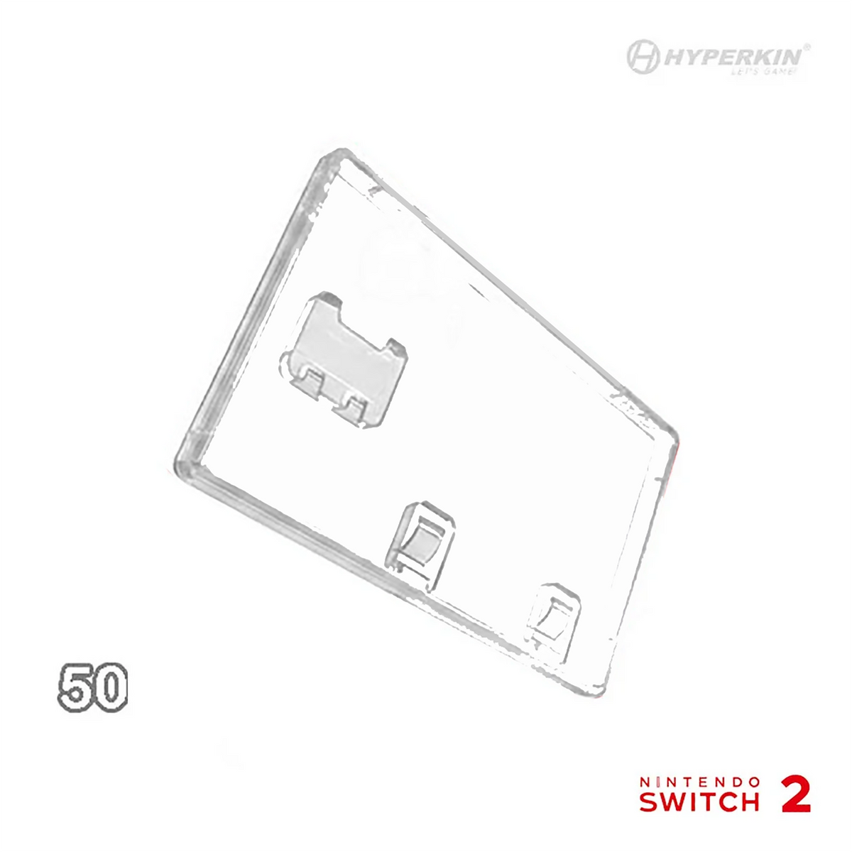 Hyperkin 50x Game Case for Nintendo Switch® - Clear