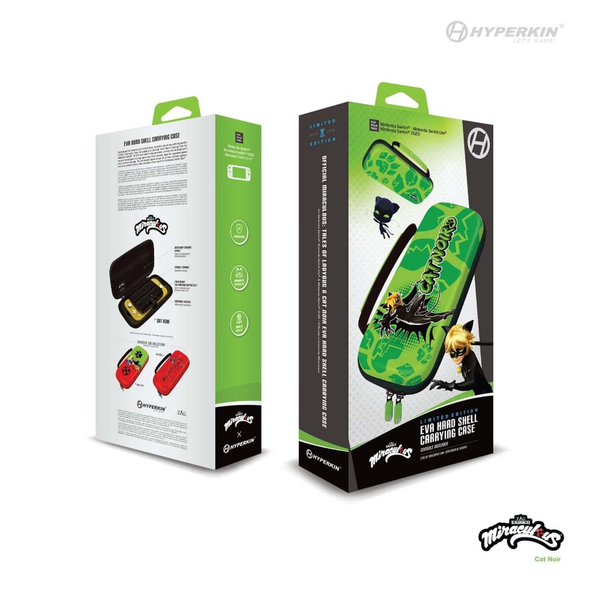 Hyperkin Hard Shell Miraculous Eva Case - Cat Noir