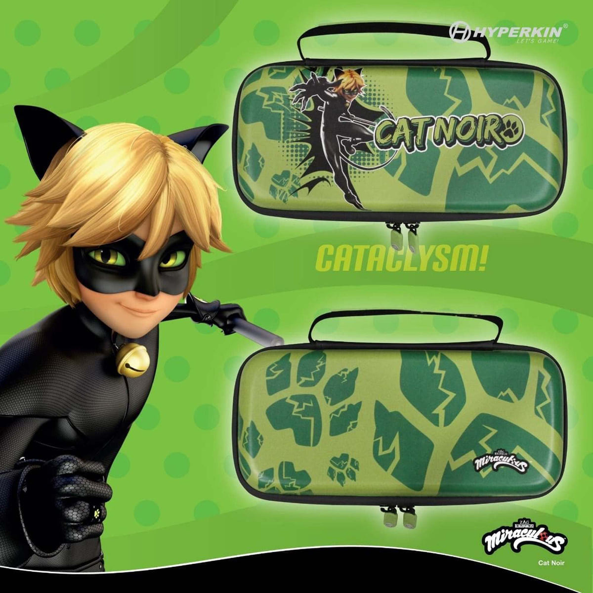 Hyperkin Hard Shell Miraculous Eva Case - Cat Noir