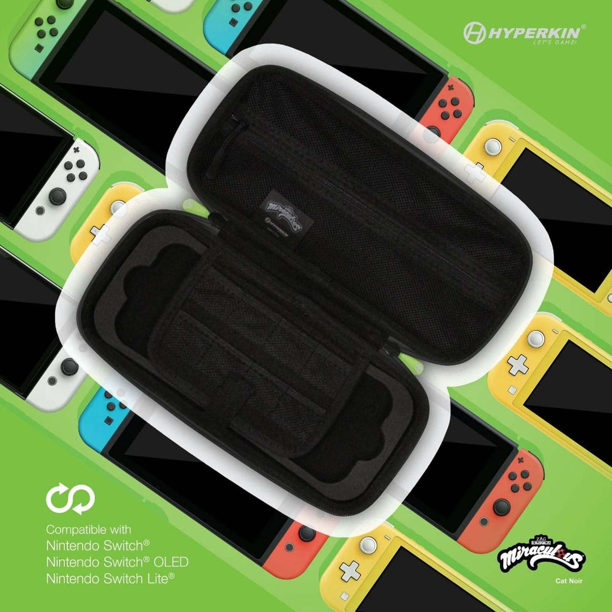 Hyperkin Hard Shell Miraculous Eva Case - Cat Noir