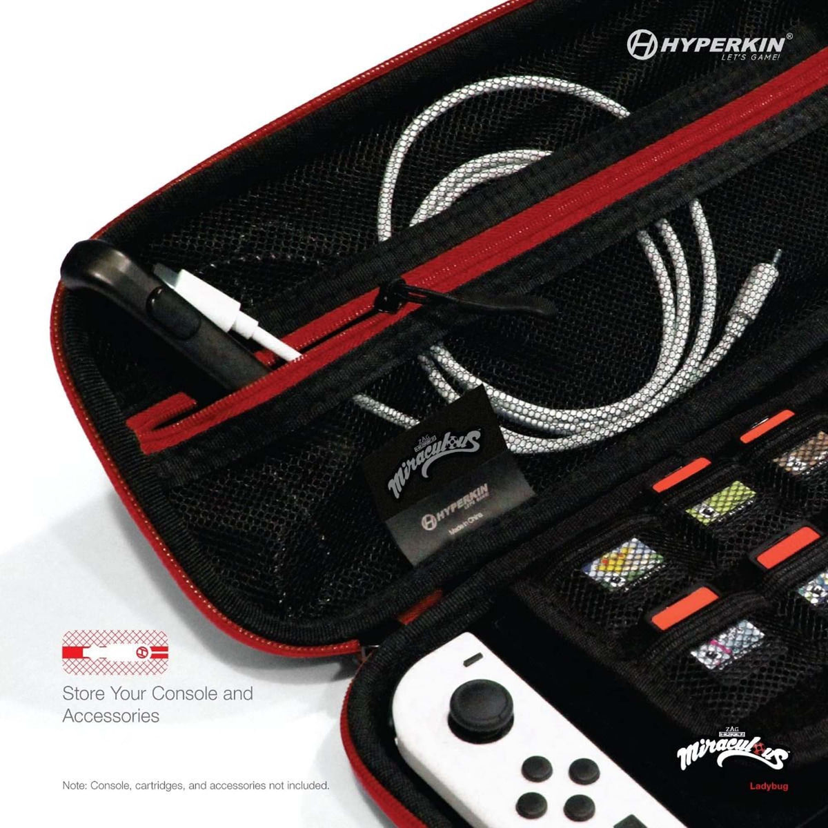 Hyperkin Hard Shell Miraculous Eva Case - LadyBug
