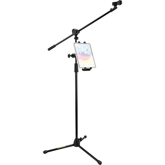 Hercules Adjustable Microphone Stand with Phone & Tablet Holder MS436B