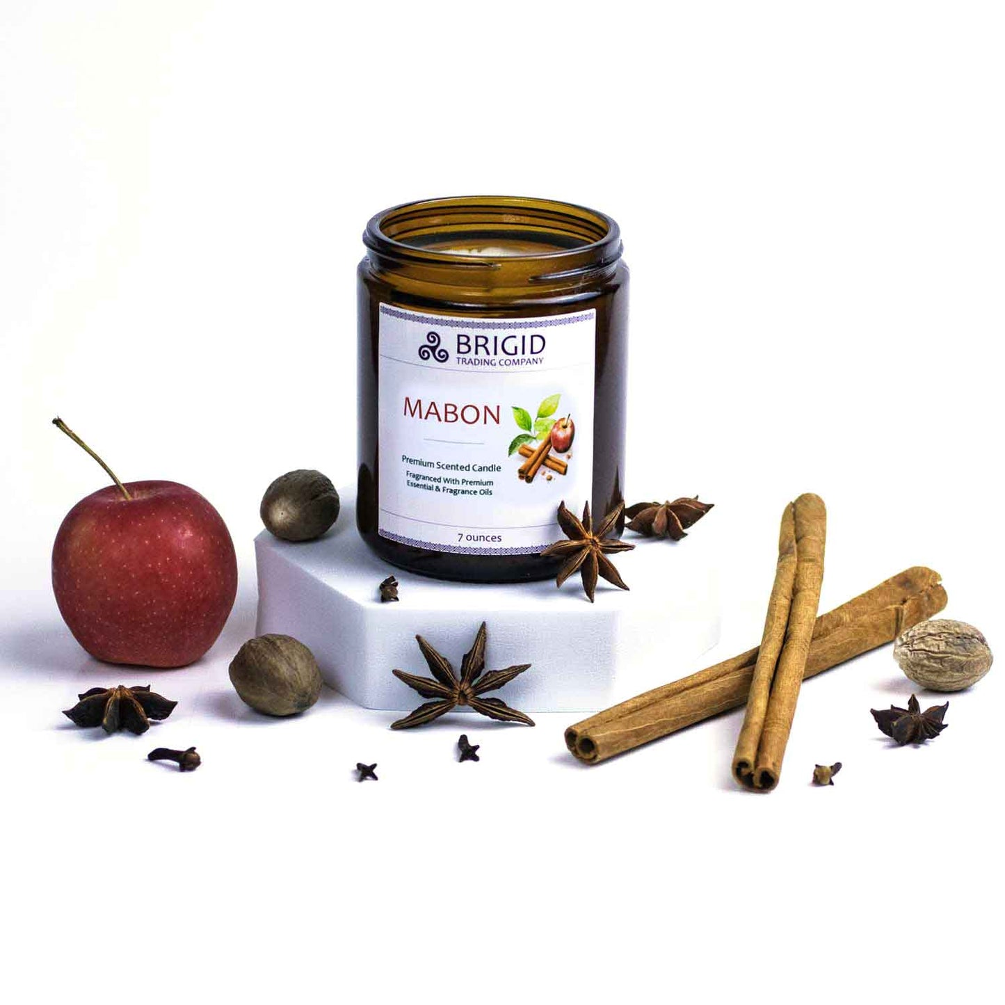 Mabon Soy Wax Candle McIntosh Apple Granny Smith Apple Pie Harvest Spices