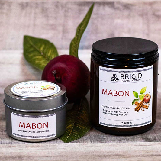 Mabon Soy Wax Candle McIntosh Apple Granny Smith Apple Pie Harvest Spices
