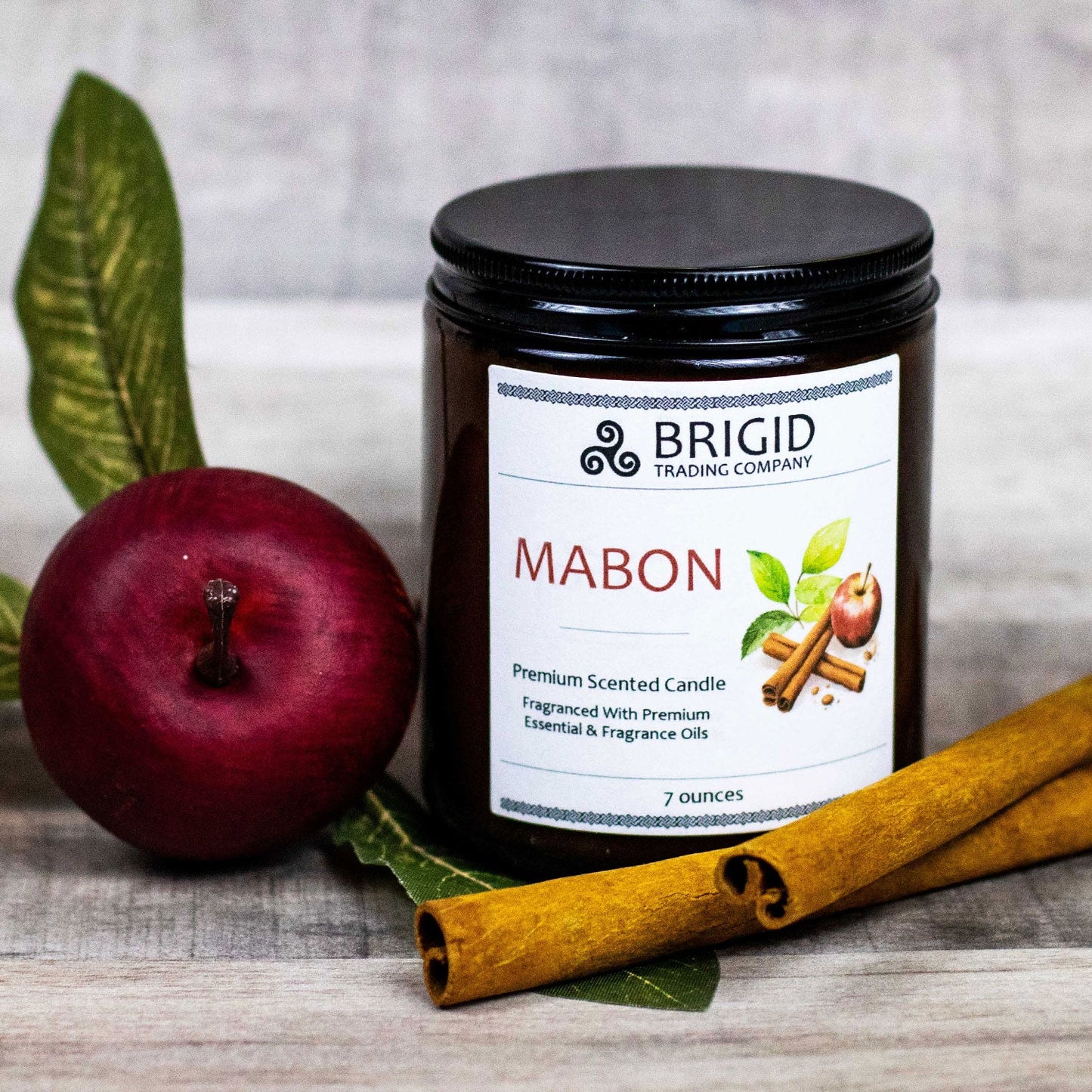 Mabon Soy Wax Candle McIntosh Apple Granny Smith Apple Pie Harvest Spices