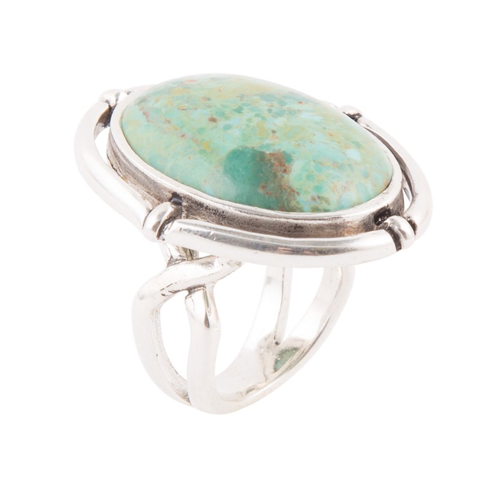 Make a Statement Blue Turquoise and Sterling Silver Ring