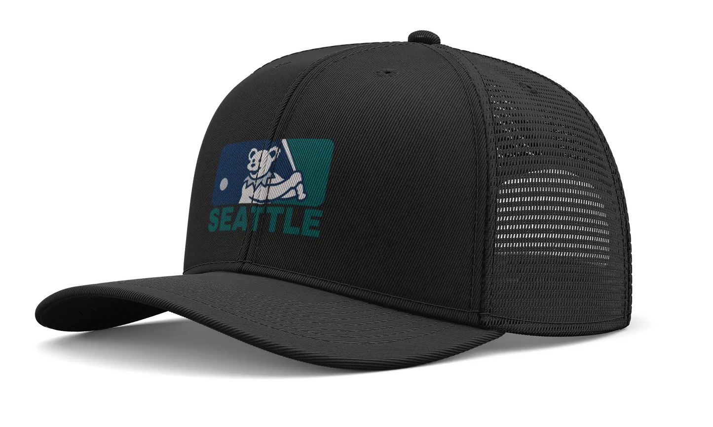 Seattle Baseball Edition Dancing Bear Logo Trucker Cap The Ballpark Collection