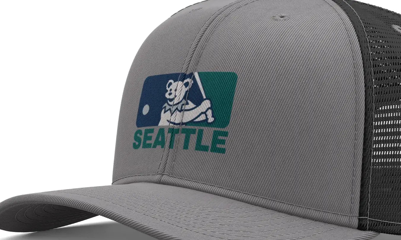 Seattle Baseball Edition Dancing Bear Logo Trucker Cap The Ballpark Collection